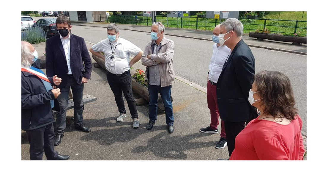 Visite du député européen corse François Alfonsi aux candidats d'Unser Land
