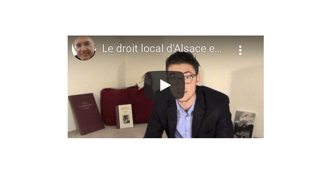 Législatives partielles à Strasbourg 1: Jean Faivre, candidat Unser Land