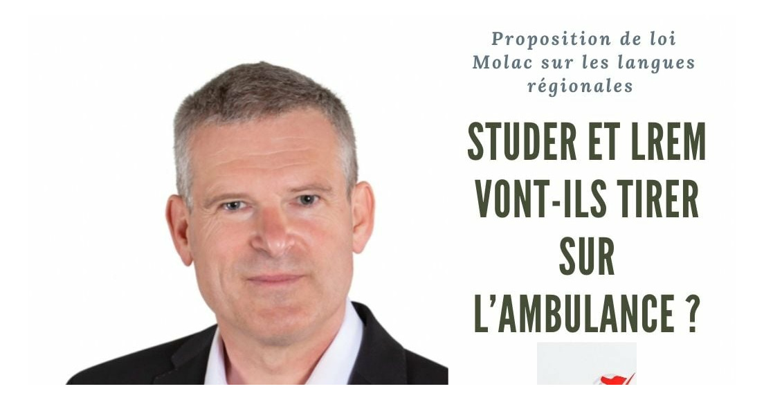 Proposition de loi Molac : Studer et LREM vont-ils tirer sur l’ambulance ?