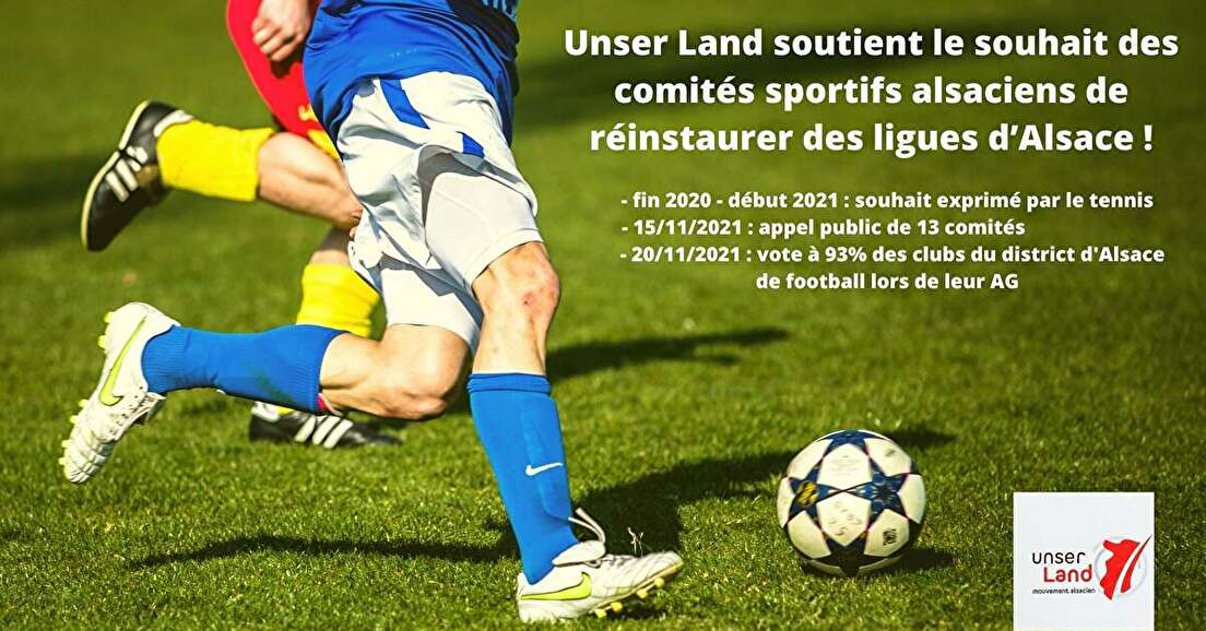 13 comités sportifs alsaciens veulent réinstaurer des ligues d’Alsace