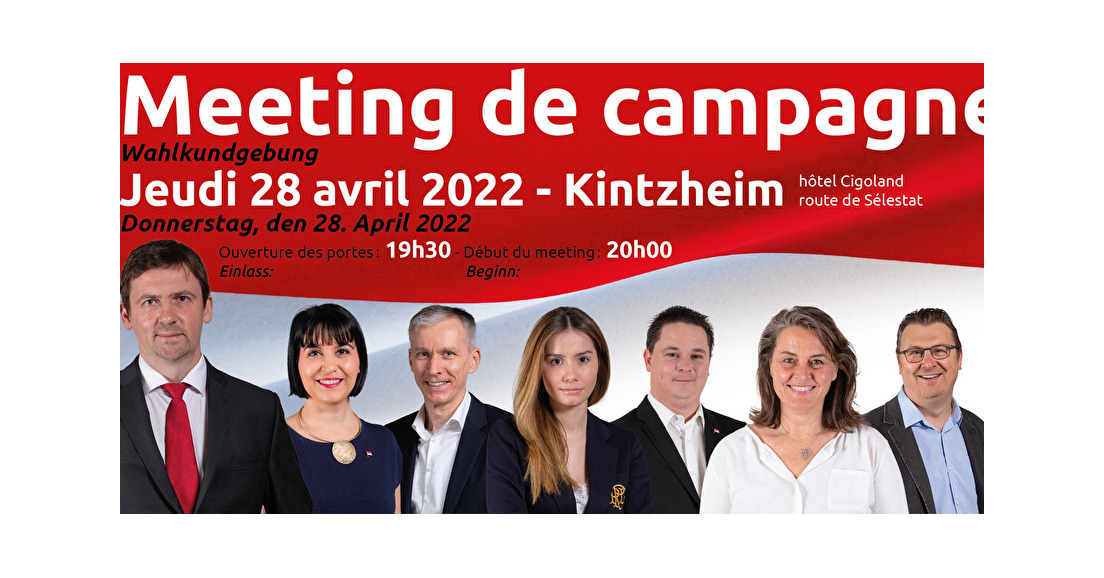 Meeting de lancement de campagne pour les élections législatives 2022.
