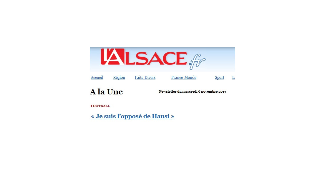 Quand « L’Alsace » confond Hansi et Hans em Schnockeloch…