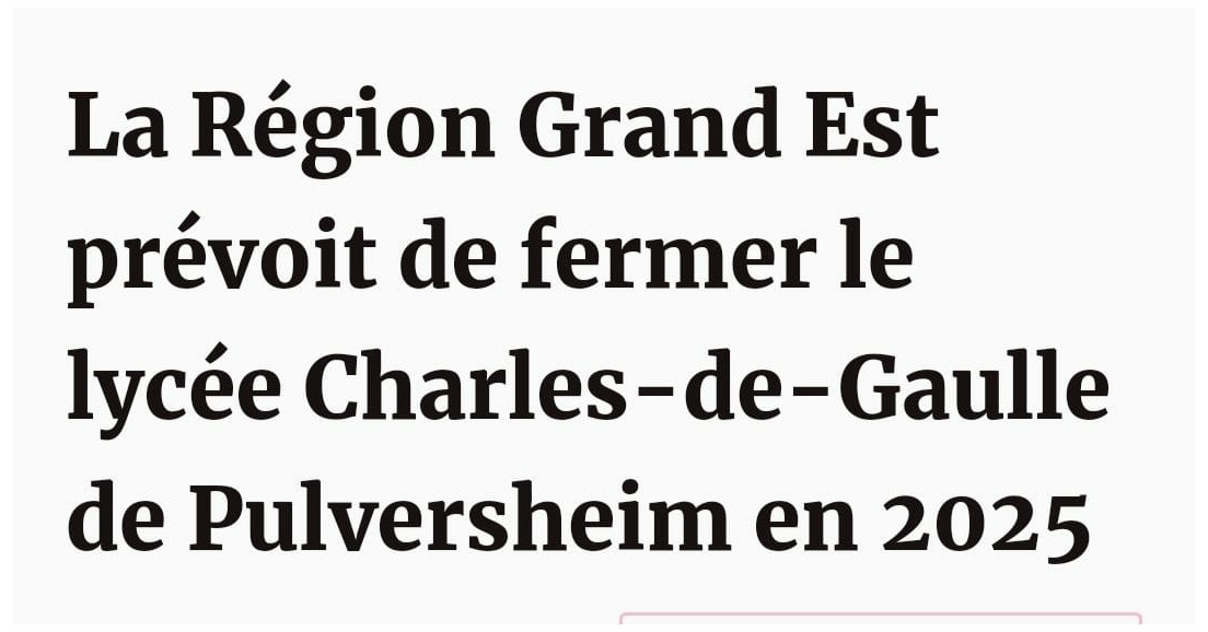 Le GrandEst, une chance pour la jeunesse d'Alsace ?