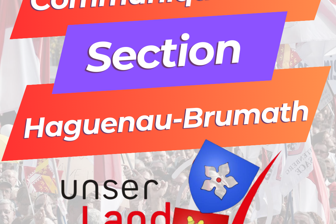 Communiqué de la section Haguenau-Brumath